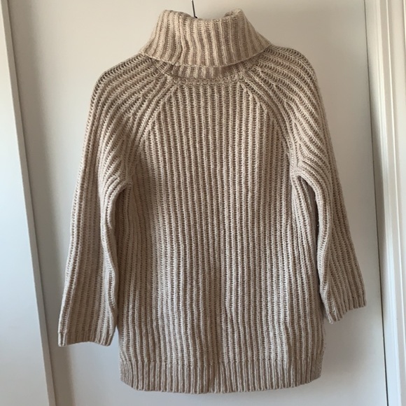 Madewell Ribbed Knit Wool Alpaca Turtleneck Sweater S - Picture 5 of 7